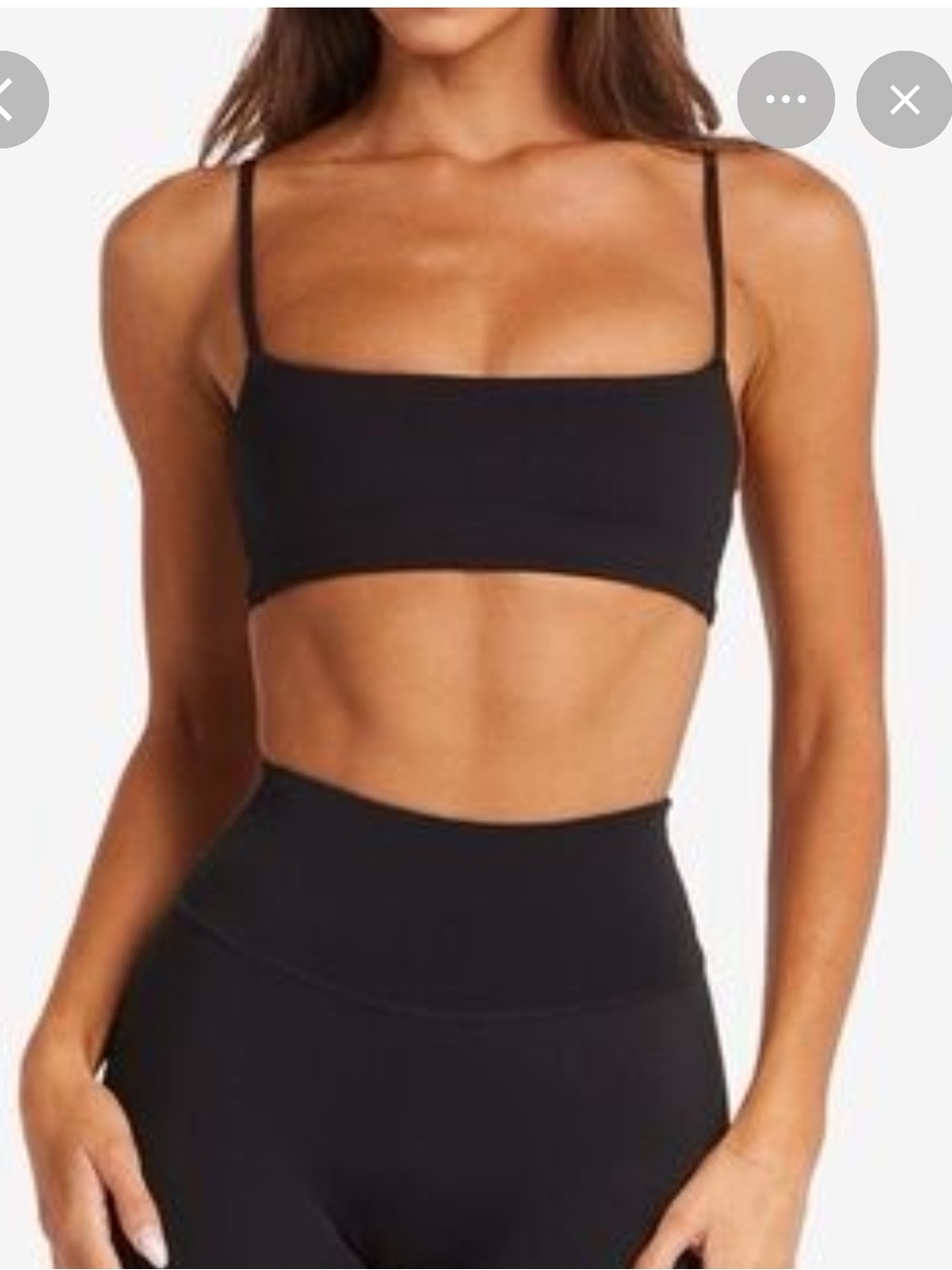Crop Shop Boutique Black Freedom Staple Crop top Large NWT